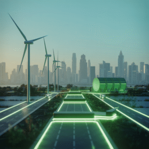 Icon representing integrated sustainability risk management.