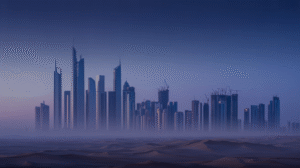a photograph of a sprawling futuristic m cSW n2uJT2KabOL20jegSQ m9uA6TjSR itk7I6zpEtSg | Mega Project Compliance "City skyline with construction cranes, symbolizing large-scale infrastructure development.