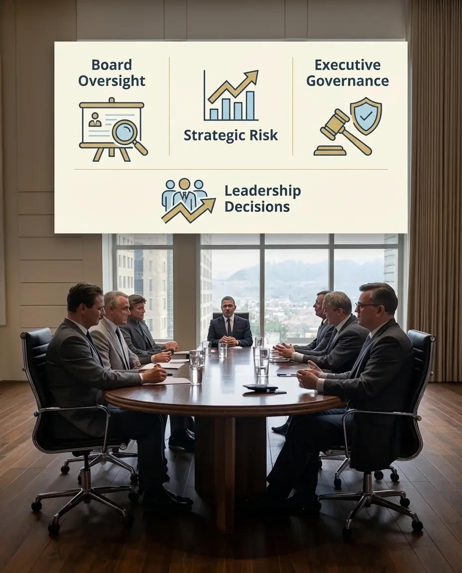 Strategic growth advisory and fractional CRO leadership visualization.
